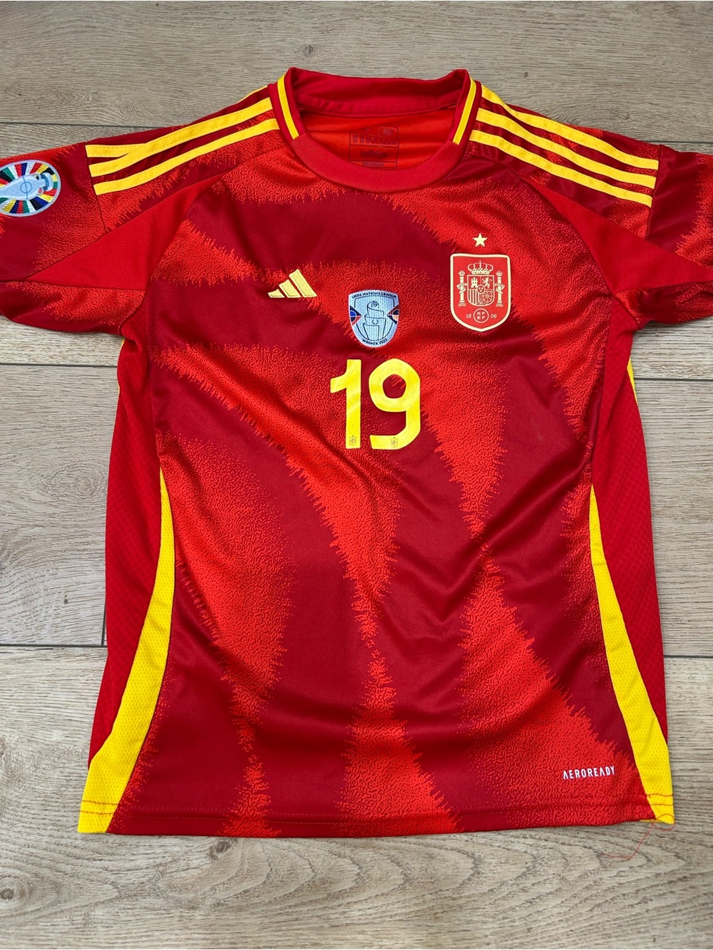 Lamine Yamal Spain Soccer Football Jersey Adidas Size 28 Youth Small Slim Fit - Picture 2 of 14